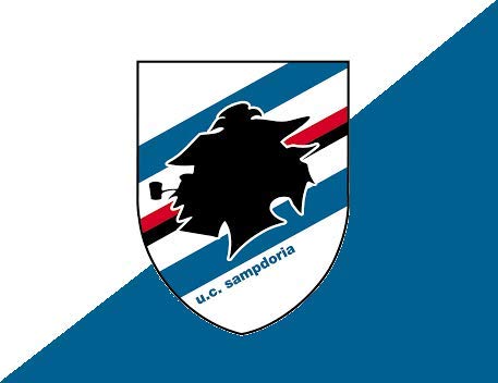 Cialda per torta SAMPDORIA CALCIO decorazione alimentare senza glutine topper cake design img 1 (Ostia, 20x25 cm)