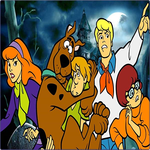 Cialda per torta SCOOBY-DOO decorazione alimentare senza glutine topper cake ( quadrato) img 1 (Ostia, 16x16 cm)