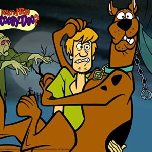 Cialda per torta SCOOBY-DOO decorazione alimentare senza glutine topper cake ( rettangolare) img 4 (Ostia, 20x25 cm)