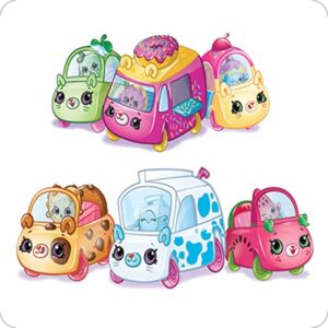 Cialda per torta SHOPKINS CUTIE CARS decorazione alimentare senza glutine topper cake quadrato 3 (Pasta di zucchero, 18 x 18 cm)