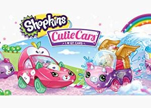 Cialda per torta SHOPKINS CUTIE CARS decorazione alimentare senza glutine topper cake rettangolare 2 (Ostia, 25 x 20 cm)