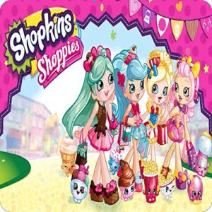 Cialda per torta SHOPKINS decorazione alimentare senza glutine personalizzazione grafica inclusa topper cake quadrato 2