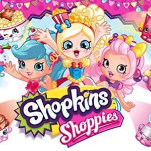 Cialda per torta SHOPKINS decorazione alimentare senza glutine personalizzazione grafica inclusa topper cake rettangolare 3