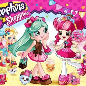 Cialda per torta SHOPKINS decorazione alimentare senza glutine topper cake rettangolare 2 (Pasta di zucchero, 25 x 15 cm)