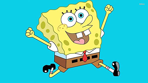 Cialda per torta SPONGEBOB Decorazione alimentare personalizzabile Senza Glutine Topper Cake Rettangolare 2 (Pasta di zucchero, 25 x 15 cm)