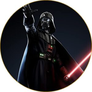 Cialda per torta STAR WARS decorazione alimentare senza glutine topper cake Img 11 (Pasta di zucchero, 16 cm)