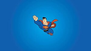 Cialda per torta SUPERMAN decorazione alimentare senza glutine personalizzazione grafica inclusa topper cake design (formato rettangolare) img 3