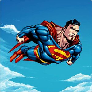Cialda per torta SUPERMAN decorazione alimentare senza glutine personalizzazione grafica inclusa topper cake design (formato quadrato) img 6