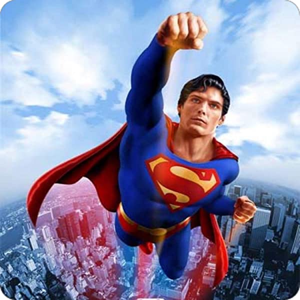 Cialda per torta SUPERMAN decorazione alimentare senza glutine topper cake ( quadrato) img 1 (Ostia, 18x18 cm)