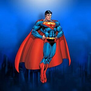 Cialda per torta SUPERMAN decorazione alimentare senza glutine topper cake ( rettangolare) img 6 (Ostia, 20x30 cm)