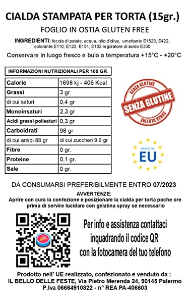 Cialda per torta SUPERMAN decorazione alimentare senza glutine topper cake ( rotondo) img 2 (Ostia, 20 cm) - immagine 3