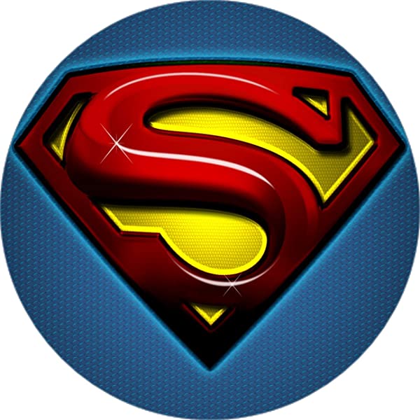 Cialda per torta SUPERMAN decorazione alimentare senza glutine topper cake ( rotondo) img 4 (Ostia, 18 cm)