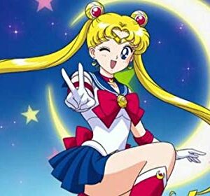 Cialda per torta Sailor Moon Decorazione alimentare senza glutine topper cake quadrato rettangolare 4 (Ostia, 25 x 15 cm)