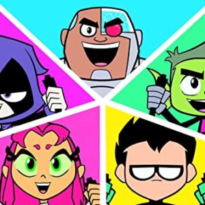Cialda per torta TEEN TITANS GO decorazione alimentare senza glutine topper cake ( rettangolare) img 1 (Pasta di zucchero, 20x25 cm)