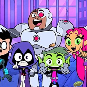 Cialda per torta TEEN TITANS GO decorazione alimentare senza glutine topper cake ( rettangolare) img 2 (Ostia, 20x30 cm)