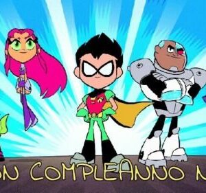 Cialda per torta TEEN TITANS GO decorazione alimentare senza glutine topper cake ( rettangolare) img 6 (Ostia, 20x30 cm)