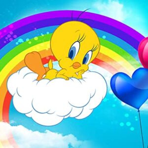 Cialda per torta TITTY Tweety decorazione alimentare senza glutine personalizzazione grafica inclusa topper cake rettangolare 4 (Ostia, 20 x 30 cm)