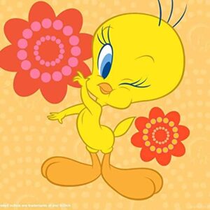 Cialda per torta TITTY Tweety decorazione alimentare senza glutine personalizzazione grafica inclusa topper cake rettangolare 3 (Pasta di zucchero, 25 x 15 cm)