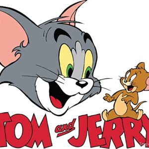Cialda per torta TOM e JERRY decorazione alimentare senza glutine personalizzazione grafica inclusa topper cake rettangolare 5 (Pasta di zucchero, 25 x 15 cm)