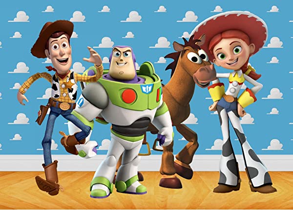 Cialda per torta TOY STORY decorazione alimentare senza glutine personalizzazione grafica inclusa topper cake rettangolare 4 (Pasta di zucchero, 20 x 30 cm)