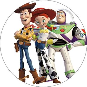 Cialda per torta TOY STORY decorazione alimentare senza glutine personalizzazione grafica inclusa topper cake rotondo 10 (Ostia, 18 cm)