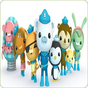Cialda per torta The OCTONAUTS decorazione alimentare personalizzabile Senza Glutine Topper Cake Design Quadrato 3