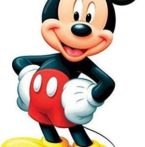 Cialda per torta Topolino Mickey Mouse decorazione alimentare senza glutine personalizzazione grafica inclusa topper cake design(formato rettangolare