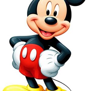 Cialda per torta Topolino Mickey Mouse decorazione alimentare senza glutine topper cake rettangolare (Ostia, 25 x 15 cm)