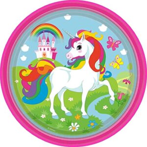 Cialda per torta UNICORNI decorazione alimentare senza glutine personalizzazione grafica inclusa topper cake img 06 (Pasta di zucchero, 16 cm)