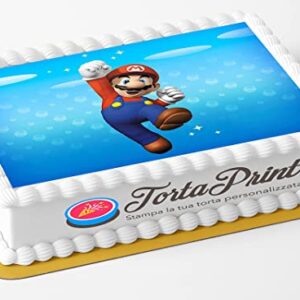 Cialda per torta SUPER MARIO rettangolare img 3
