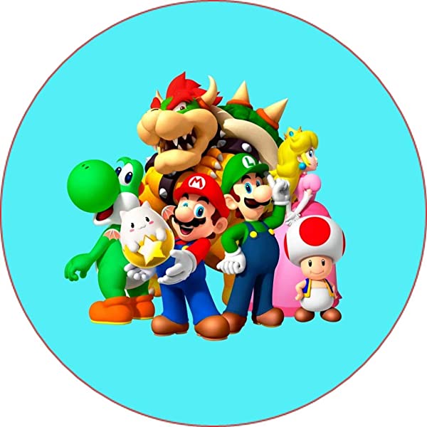 Cialda per torta SUPER MARIO (Ostia, 18 cm)