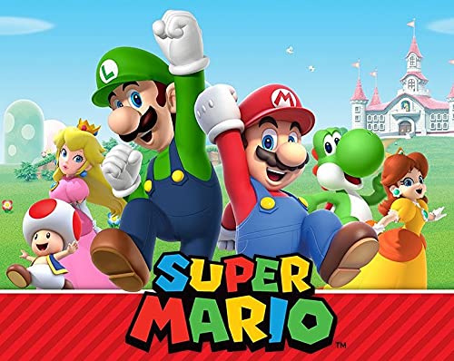 Cialda per torta SUPER MARIO img 5 (Pasta di zucchero, 20x30 cm)