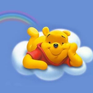 Cialda per torta WINNIE THE POOH decorazione alimentare senza glutine personalizzazione grafica inclusa topper cake rettangolare 3 (Ostia, 25 x 15 cm)