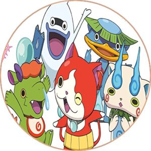 Cialda per torta YO KAI YO-KAI decorazione alimentare senza glutine personalizzazione grafica inclusa topper cake design (Rotonda) img 2 (Pasta di zucchero, 18 cm)