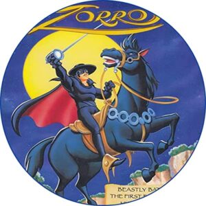 Cialda per torta ZORRO decorazione alimentare senza glutine personalizzazione grafica inclusa topper cake rotondo img 01 (Ostia, 20 cm)
