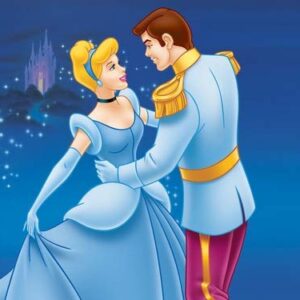 Cialda per torta rotonda PRINCIPESSA CENERENTOLA decorazione alimentare senza glutine personalizzazione grafica inclusa topper cake design img 8