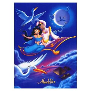 Cialda per torta tema ALADDIN JASMINE GENIO stampa alimentare personalizzabile Gluten Free _ rettangolare img 10