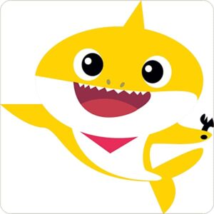 Cialda per torta tema BABY SHARK stampa alimentare personalizzabile Gluten Free quadrata img 3