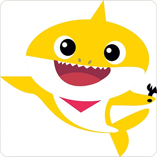 Cialda per torta tema BABY SHARK stampa alimentare personalizzabile Gluten Free quadrata img 3