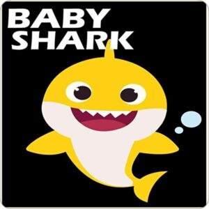 Cialda per torta tema BABY SHARK stampa alimentare personalizzabile Gluten Free quadrata img 5
