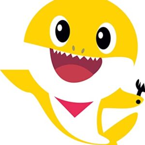 Cialda per torta tema BABY SHARK stampa alimentare personalizzabile Gluten Free rettangolare img 3