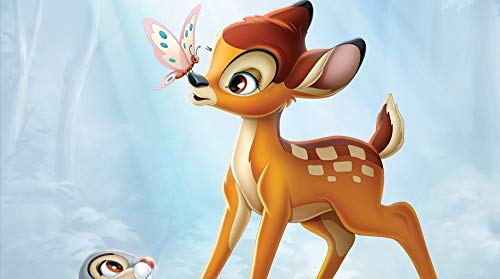 Cialda per torta tema BAMBI stampa alimentare personalizzabile Gluten Free rettangolare img 1