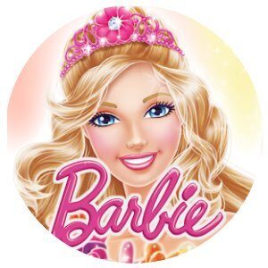 Cialda per torta tema BARBIE stampa alimentare personalizzabile Gluten Free rotonda img 7