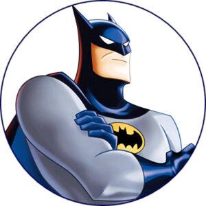 Cialda per torta tema BATMAN stampa alimentare personalizzabile Gluten Free rotonda img 7