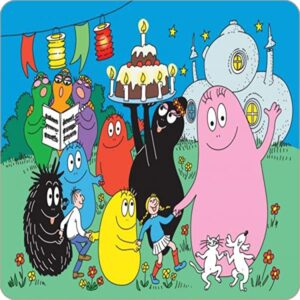 Cialda per torta tema Barbapapà stampa alimentare personalizzabile Gluten Free quadrata img 6
