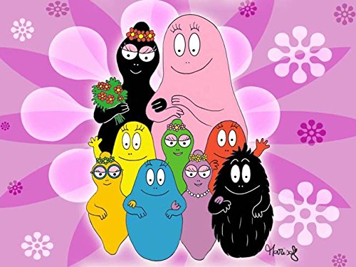 Cialda per torta tema Barbapapà stampa alimentare personalizzabile Gluten Free rettangolare img 3