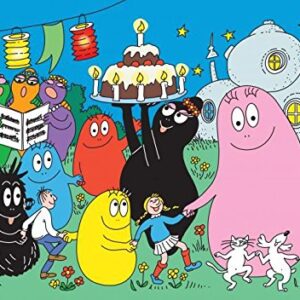 Cialda per torta tema Barbapapà stampa alimentare personalizzabile Gluten Free rettangolare img 6
