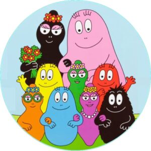 Cialda per torta tema Barbapapà stampa alimentare personalizzabile Gluten Free rotonda img 8