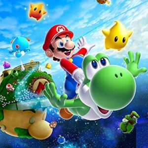 Cialda per torta tema SUPERMARIO SUPER MARIO stampa alimentare personalizzabile Gluten Free rettangolare img 1