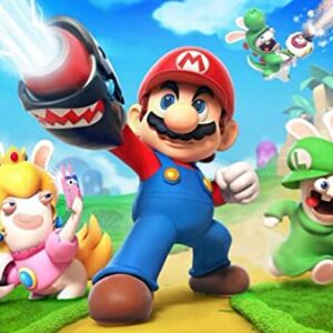 Cialda per torta tema SUPERMARIO SUPER MARIO stampa alimentare personalizzabile Gluten Free rettangolare img 2